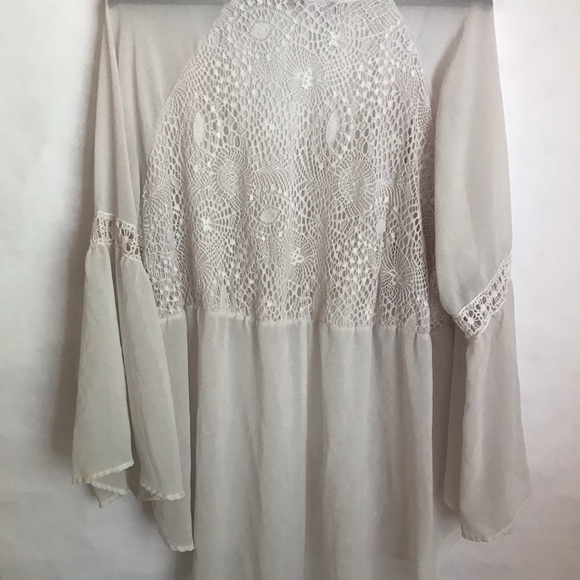 Torrid Crochet Long Bell Sleeves Top - Picture 7 of 9